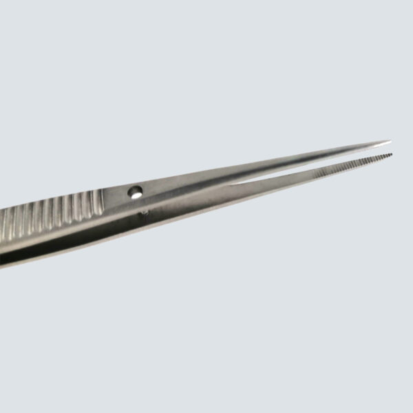 Pinza recta Punta 13x1 mm dentada Longitud 10 - Imagen 2